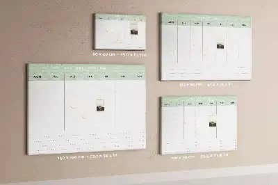 Cork memo board Weekly planner