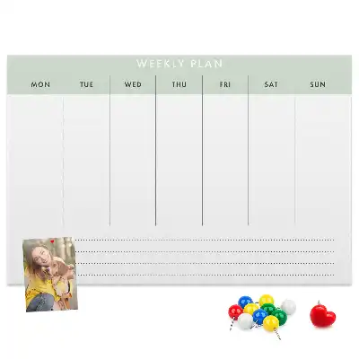 Cork memo board Weekly planner