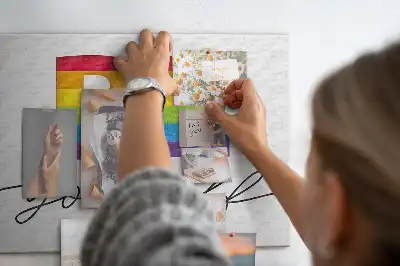 Printed Cork Memo Board with Be Yourself Lettering