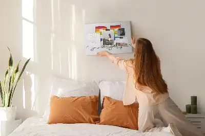 Printed Cork Memo Board with Be Yourself Lettering