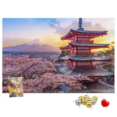 Printed Cork Board Japanese architecture