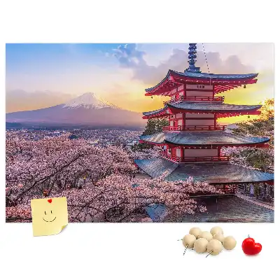 Printed Cork Board Japanese architecture
