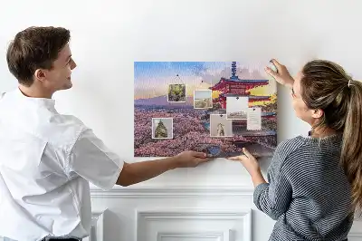Printed Cork Board Japanese architecture