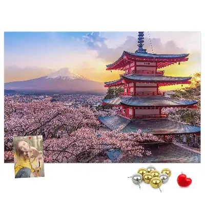 Printed Cork Board Japanese architecture