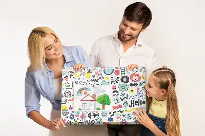 Printed Cork Memo Board Picture sketches