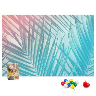 Cork memo board Tropical palm