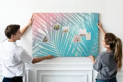 Cork memo board Tropical palm