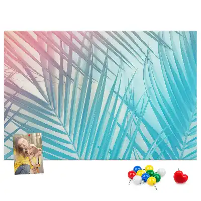 Cork memo board Tropical palm