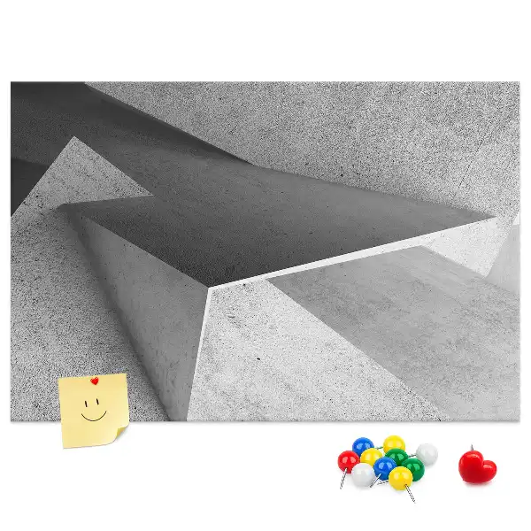 Abstract Printed Cork Board Triangles