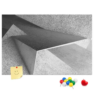 Abstract Printed Cork Board Triangles