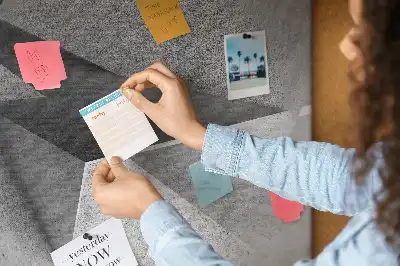 Abstract Printed Cork Board Triangles