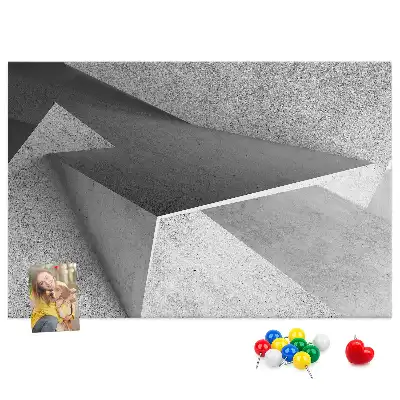 Abstract Printed Cork Board Triangles