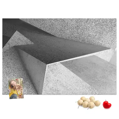 Abstract Printed Cork Board Triangles