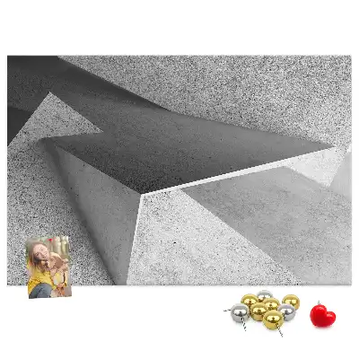 Abstract Printed Cork Board Triangles