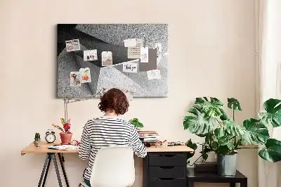 Abstract Printed Cork Board Triangles