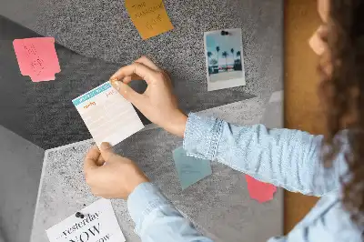 Abstract Printed Cork Board Triangles