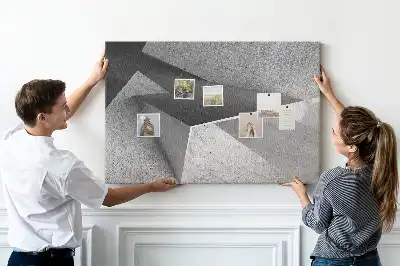 Abstract Printed Cork Board Triangles