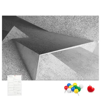 Abstract Printed Cork Board Triangles
