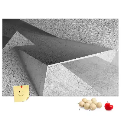 Abstract Printed Cork Board Triangles