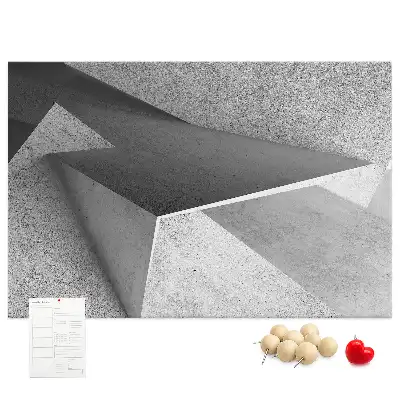 Abstract Printed Cork Board Triangles