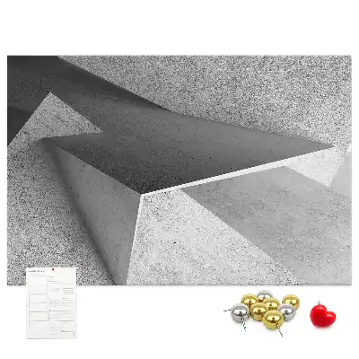 Abstract Printed Cork Board Triangles