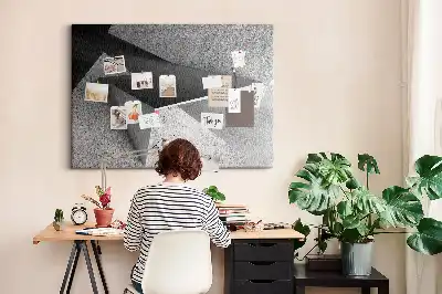 Abstract Printed Cork Board Triangles