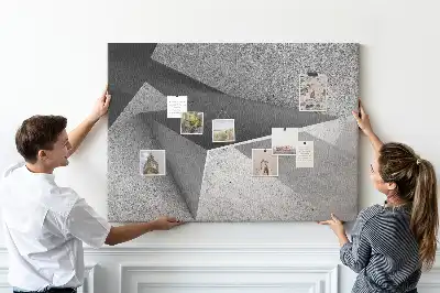 Abstract Printed Cork Board Triangles