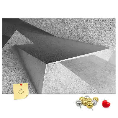 Abstract Printed Cork Board Triangles