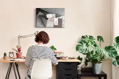 Abstract Printed Cork Board Triangles