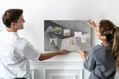 Abstract Printed Cork Board Triangles