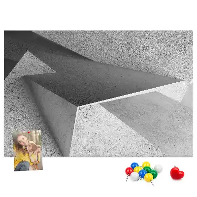 Abstract Printed Cork Board Triangles