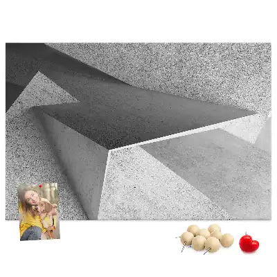 Abstract Printed Cork Board Triangles
