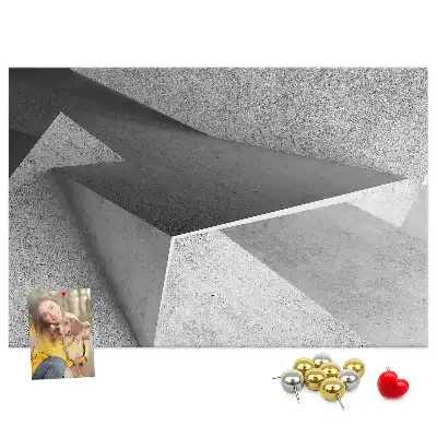 Abstract Printed Cork Board Triangles