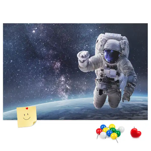 Printed Cork Memo Board Astronaut