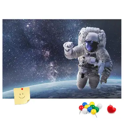 Printed Cork Memo Board Astronaut