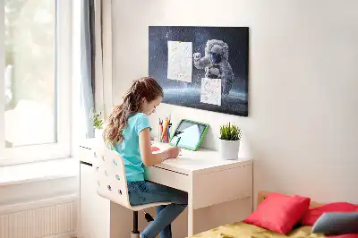 Printed Cork Memo Board Astronaut