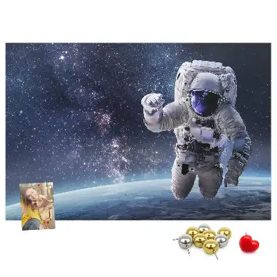 Astronaut Printed Cork Memo Board