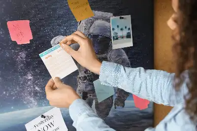 Astronaut Printed Cork Memo Board