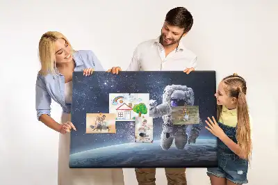 Astronaut Printed Cork Memo Board