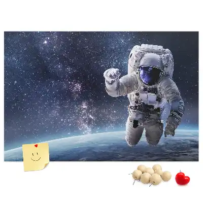 Printed Cork Memo Board Astronaut