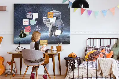 Printed Cork Memo Board Astronaut