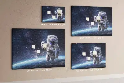 Printed Cork Memo Board Astronaut