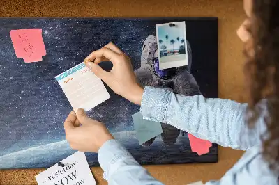 Printed Cork Memo Board Astronaut