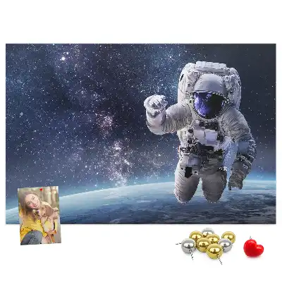 Printed Cork Memo Board Astronaut