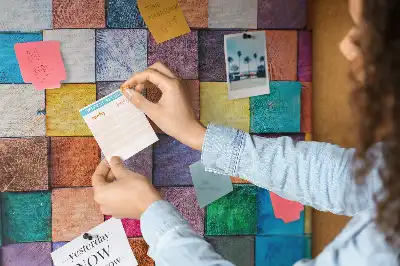 Cork memo board Wooden cubes