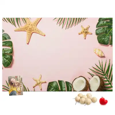 Printed Cork Board Summer mood