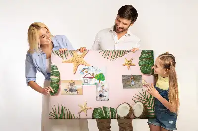 Printed Cork Board Summer mood