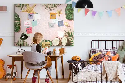 Printed Cork Board Summer mood