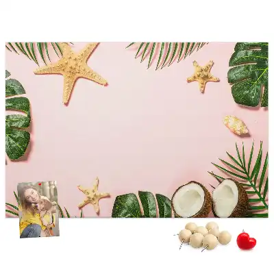 Printed Cork Board Summer mood