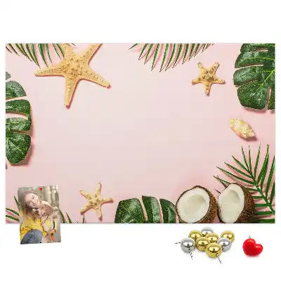Printed Cork Board Summer mood